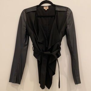 Parker Crop Leather Jacket